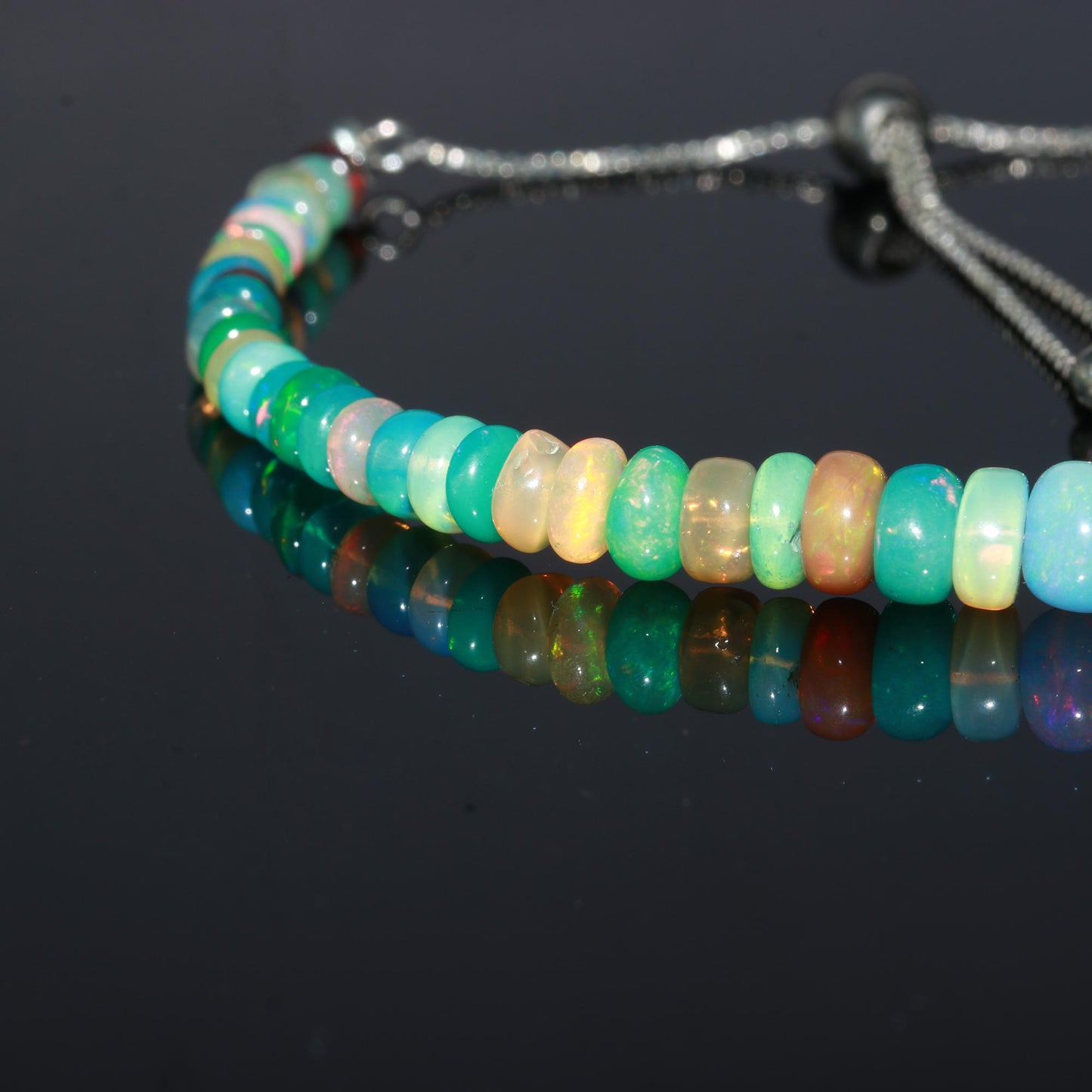 Multi Fire Ethiopian Opal Beads Bracelets