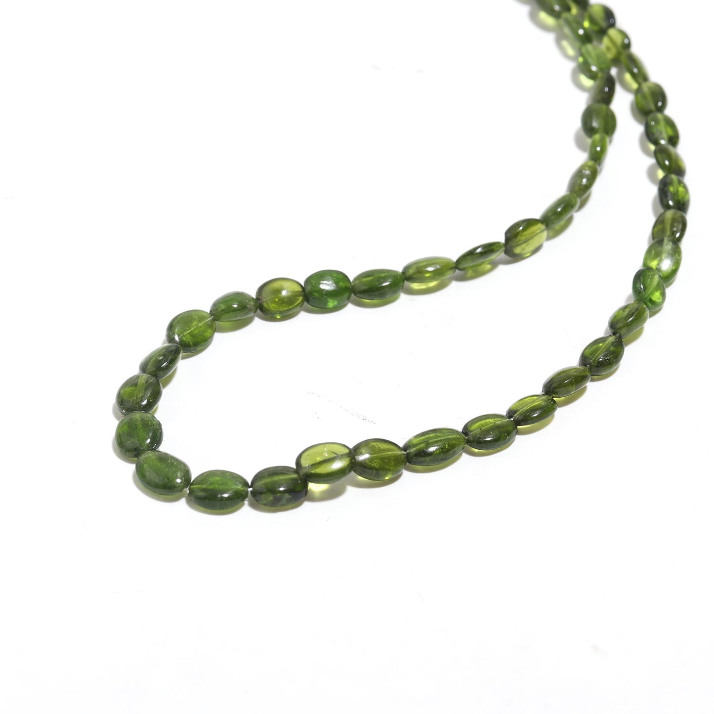 Natural gem Peridot Oval Smooth Beads