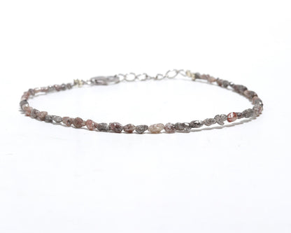 Raw Brown Diamond Bracelet