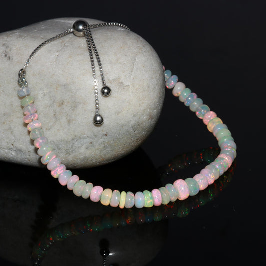 Exquisite Ethiopian Opal Gemstone Bracelet