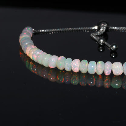 Exquisite Ethiopian Opal Gemstone Bracelet