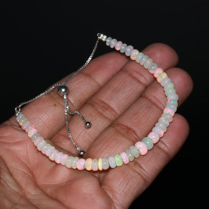 Exquisite Ethiopian Opal Gemstone Bracelet