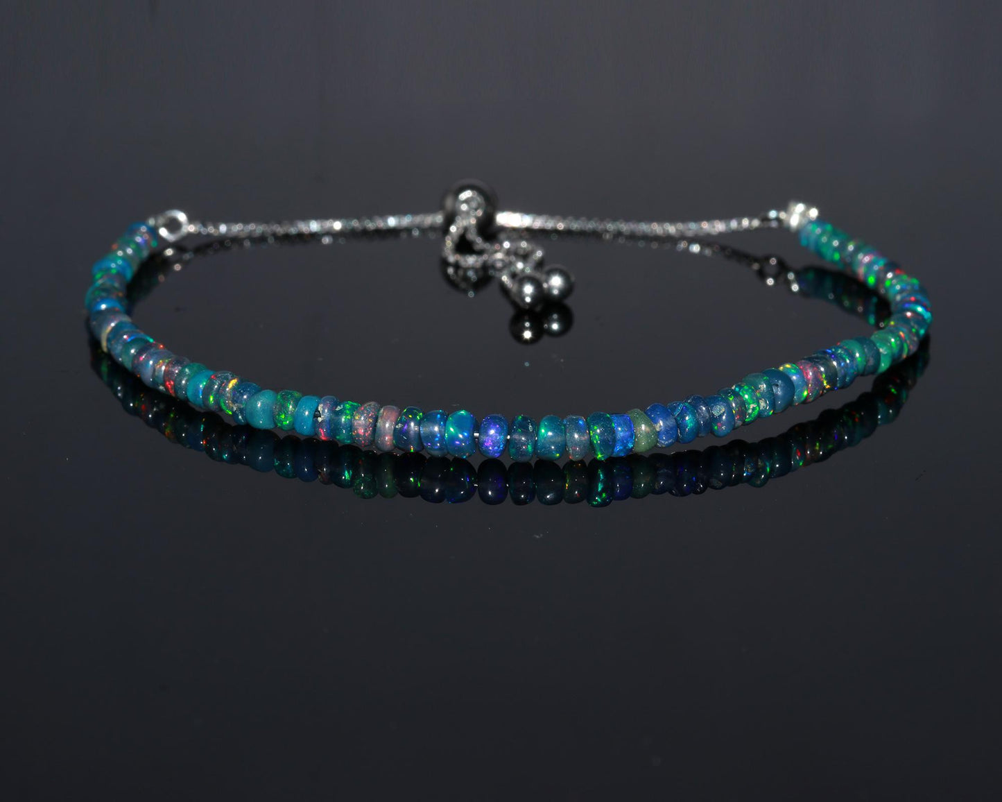 Natural Black Opal Bracelet