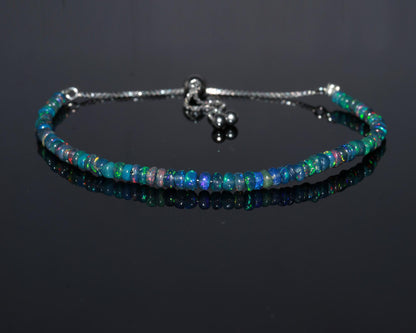 Natural Black Opal Bracelet