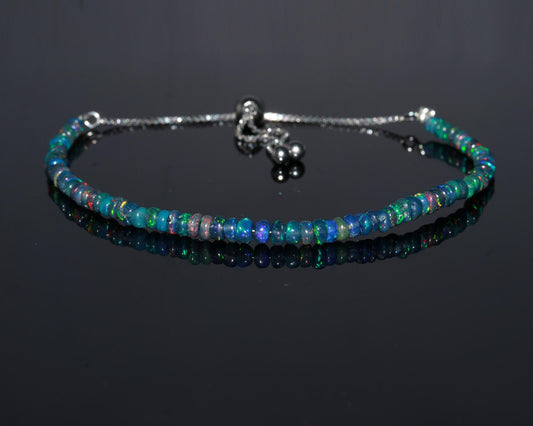 Natural Black Opal Bracelet