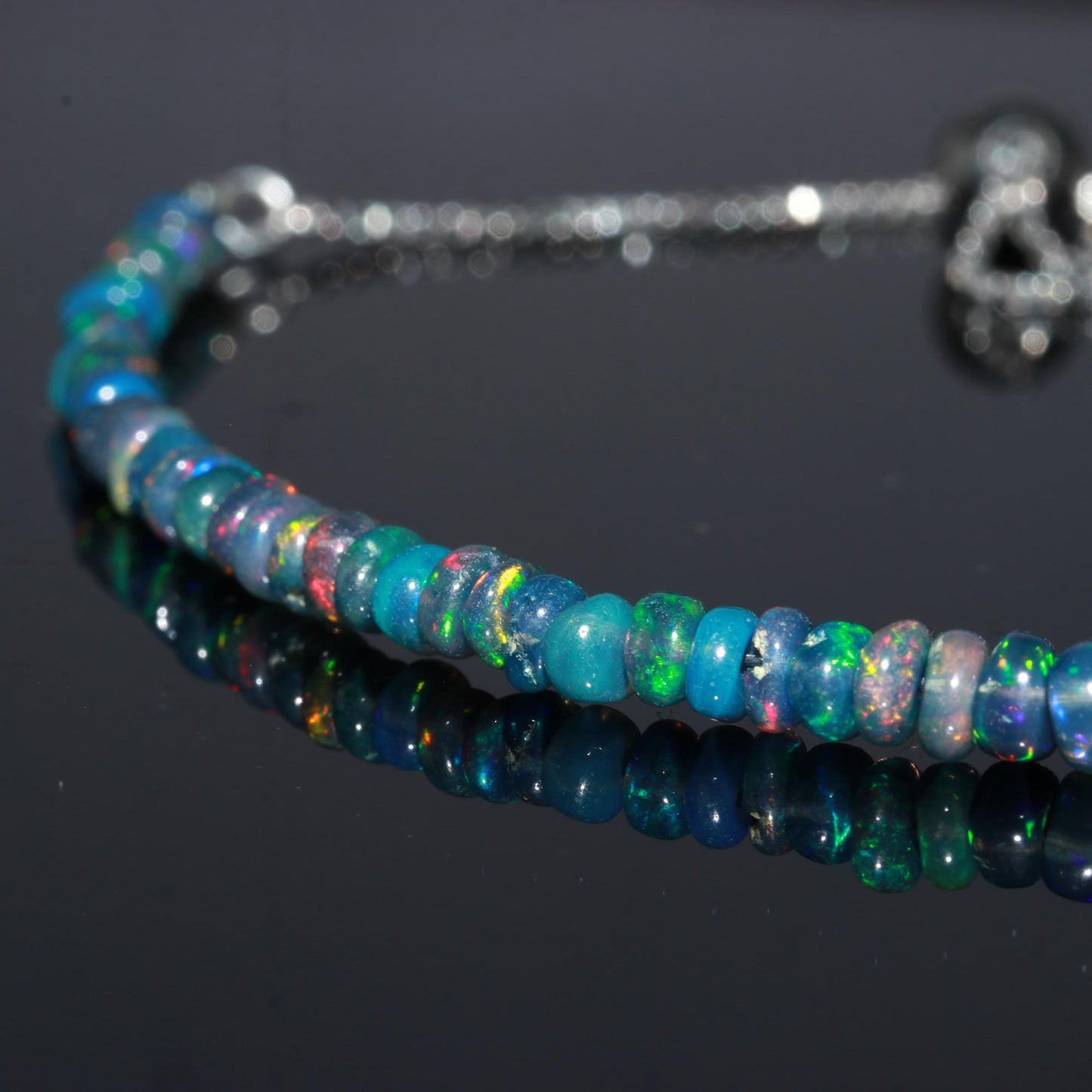 Natural Black Opal Bracelet